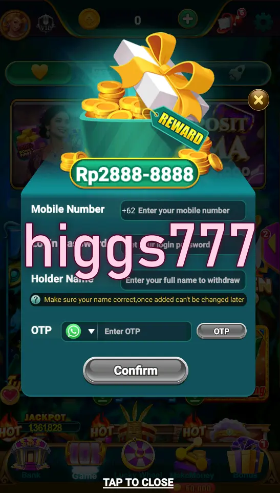 higgs777 Masuk